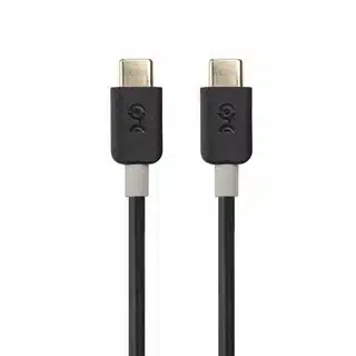 Dual USB Type-C cable for charging and data transfer.
