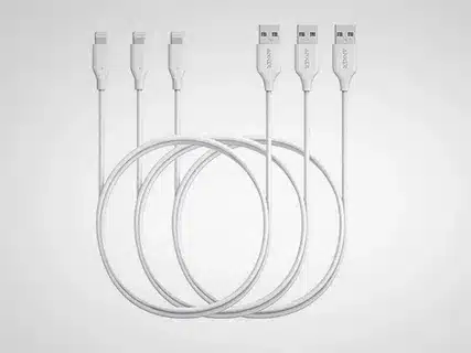 Best iPhone Lightning charging cables pack for fast charging.
