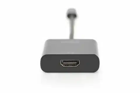 USB C HDMI adapter close up for Android phone screen mirroring.