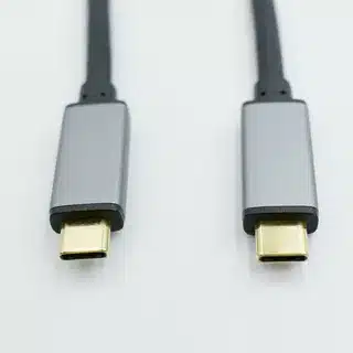 “USB-C cable featuring gold-plated connectors for better conductivity.”