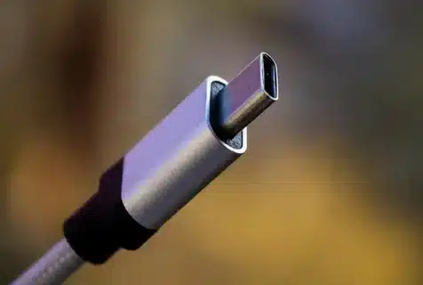 USB Type C cable with durable connector for charging and data transfer