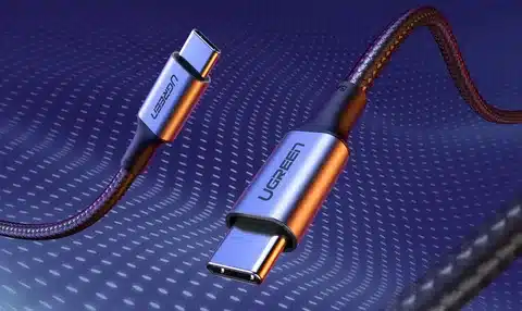 USB Type-C port illustration showing detailed pin design.