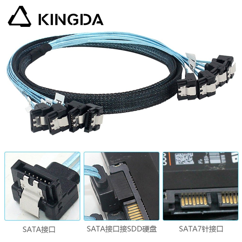 4 port right angle ATA 7P to 4 port reght angle SATA 7P female
