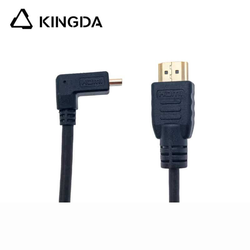 48Gbps Spring 90-degree micro HDMI