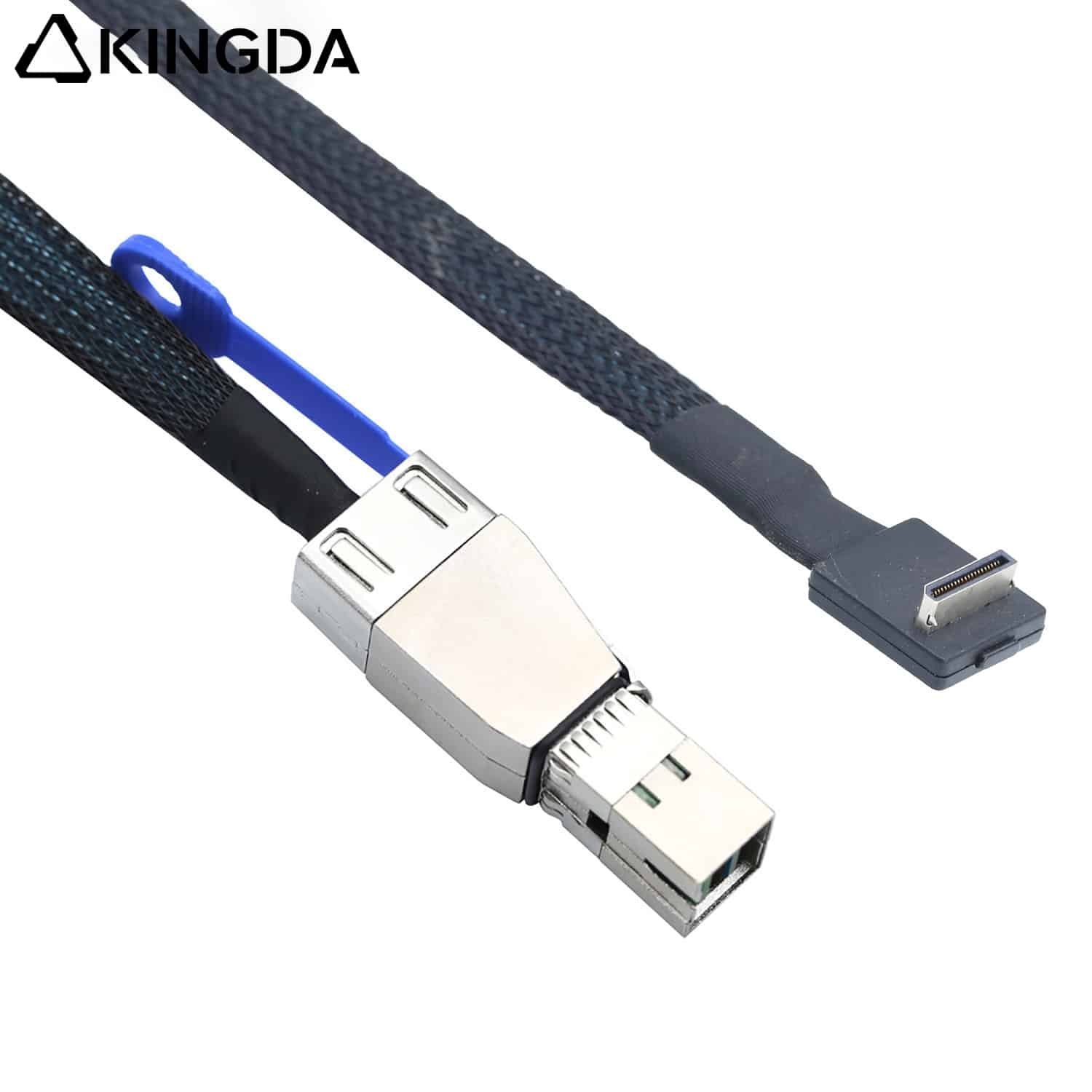 90 degree PCIE Oculink SFF 8611 4I To sff 8644