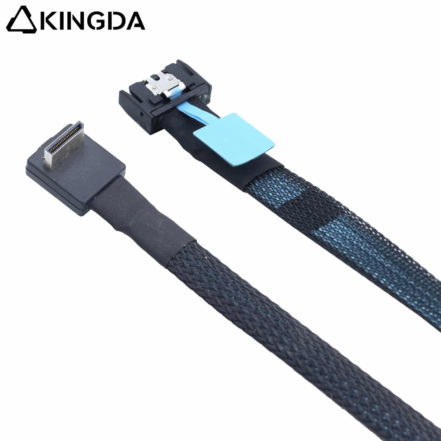 90 degree PCIE Oculink SFF 8611 4I male to MCIO 8654 4I