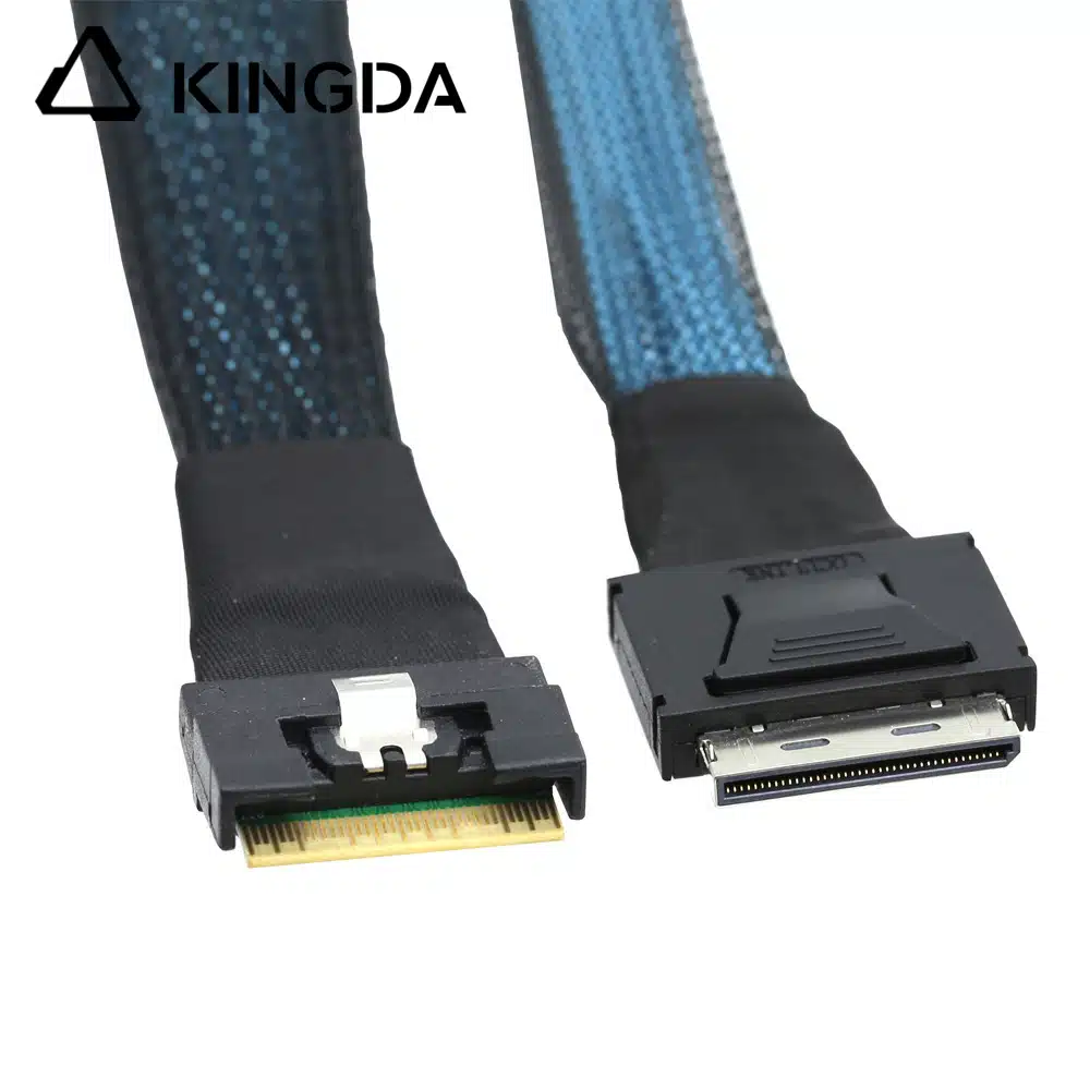 Anti-misalignment Insertion Slim SAS SFF 8654 8I to dual portt Oculink sff 8611 8i