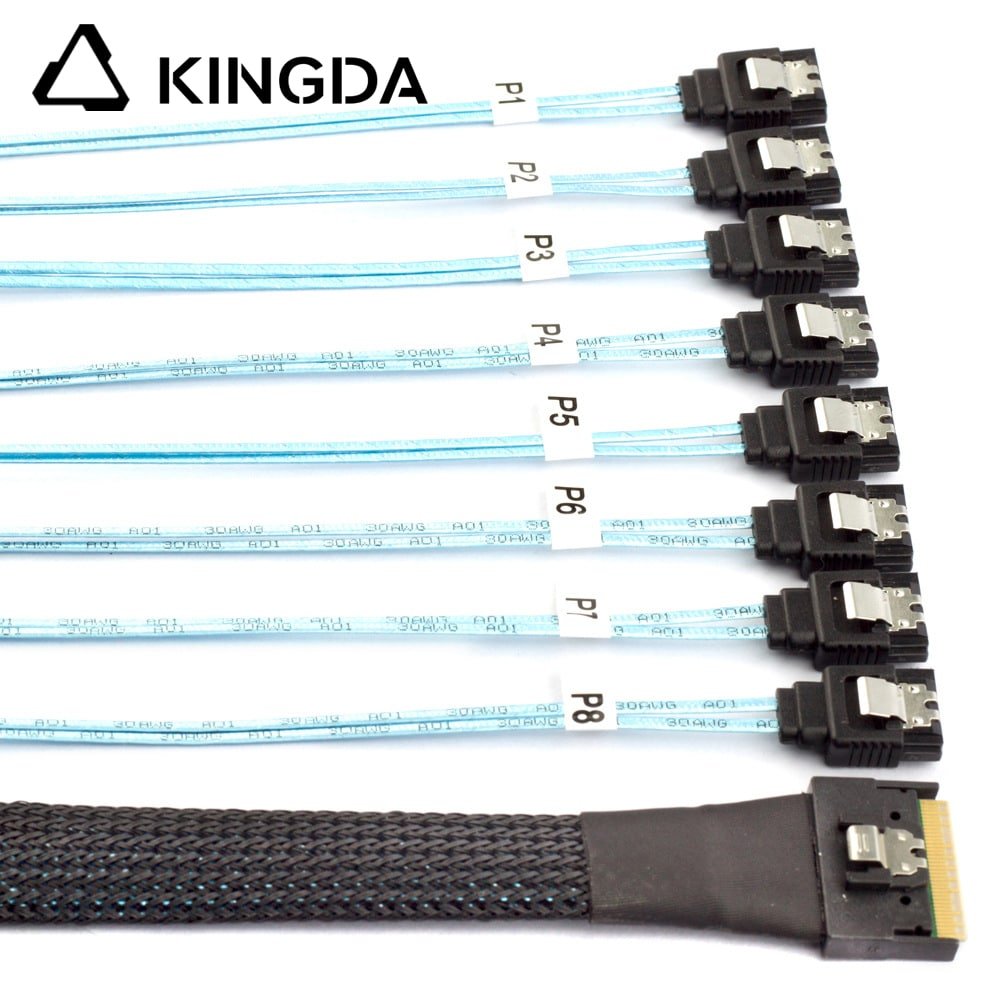 Anti-skew Insertion SFF 8654 8I to dual MCIO SFF 8654 8I