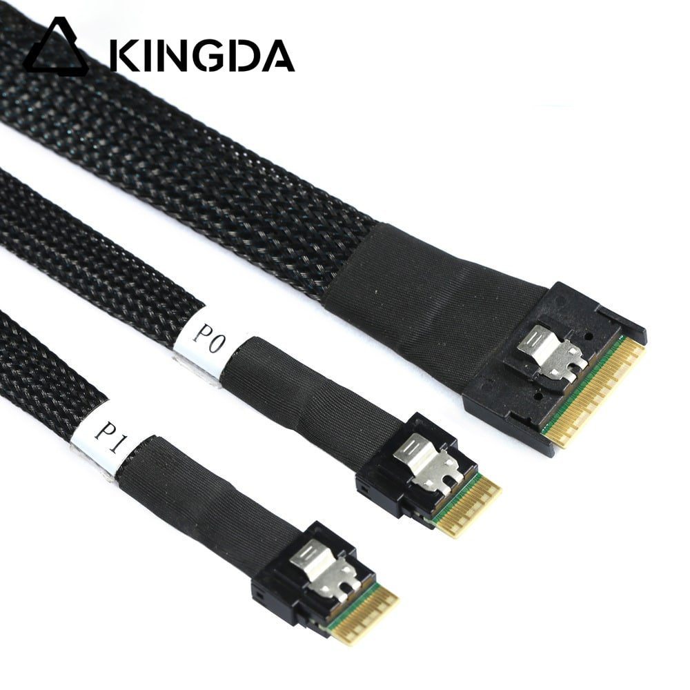 Anti-skew Insertion SFF 8654 8I to dual SFF8654 4I