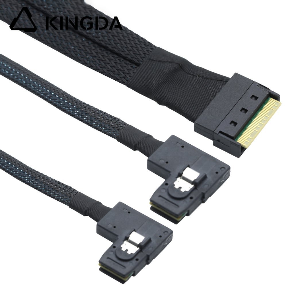 Anti-skew Insertion SFF 8654 8I to dual right bend SFF 8087