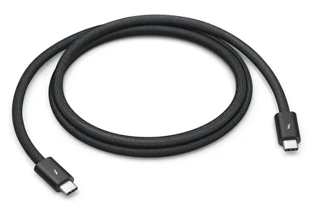 Braided USB-C Thunderbolt cable designed for maximum length and reliability.