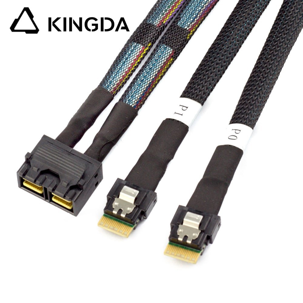 Dual SAS 4.0 SFF 8654 4i TO dual port SFF 8643