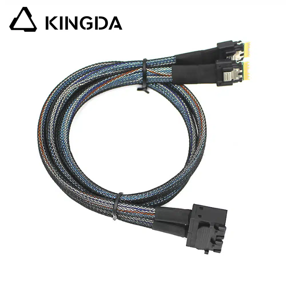 Dual SAS 4.0 slimsas SFF 8654 4i TO dual port SFF 8643