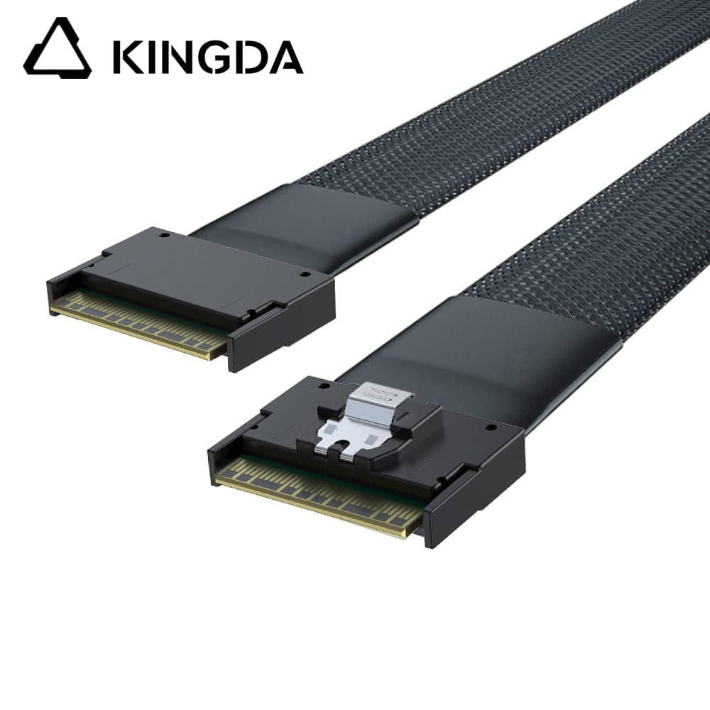 Full-encapsulated SFF 8654 8I to 8 male to male