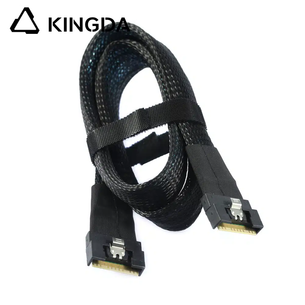Fully enclosed anti-slip insertion anti-tilt insertion Slim SAS SFF 8654 8I male to male