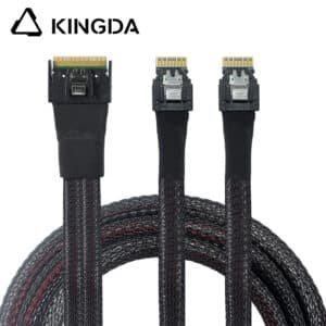 Fully enclosed anti-slip insertion anti-tilt insertion Slim SAS SFF 8654 8I to dual SFF8654 4I