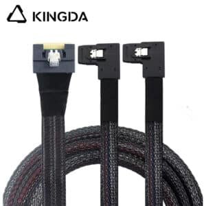 Fully enclosed anti-slip insertion anti-tilt insertion Slim SAS SFF 8654 8I to dual left turn sff 8087