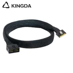 Fully enclosed anti-slip insertion anti-tilt insertion Slim SAS SFF 8654 8I to dual port sff 8643