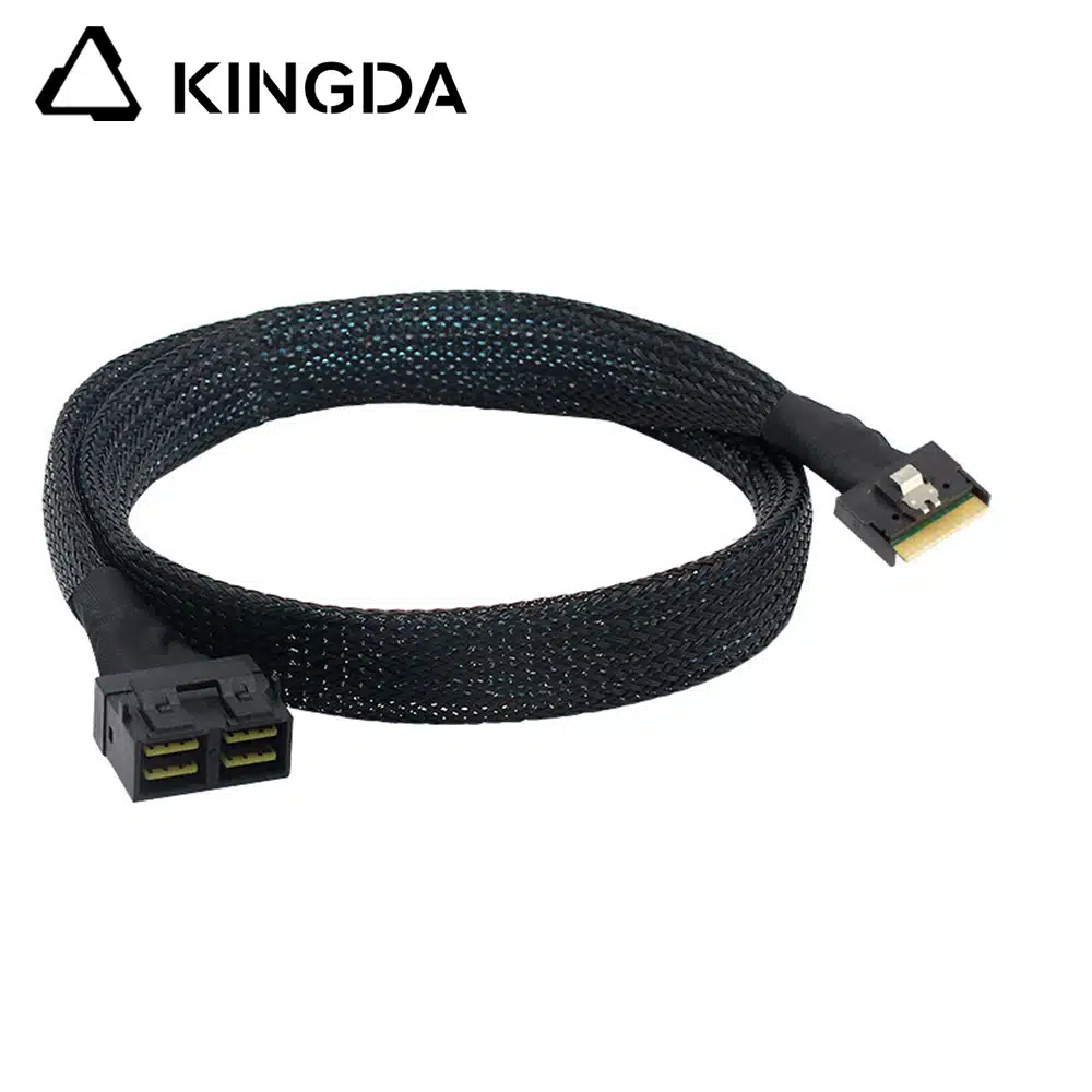 Fully enclosed anti-slip insertion anti-tilt insertion Slim SAS SFF 8654 8I to dual port sff 8643