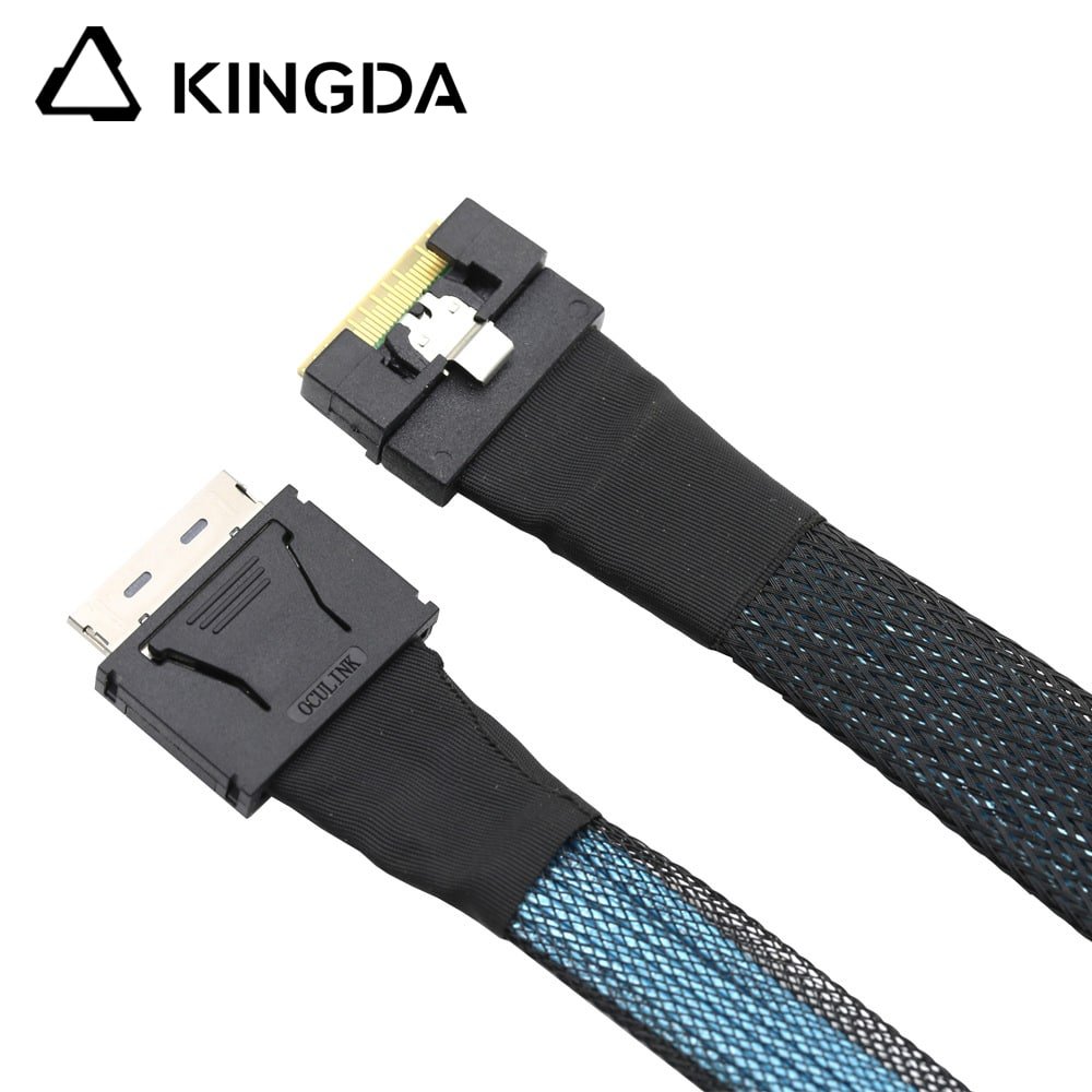 Fully enclosed anti-slip insertion anti-tilt insertion Slim SAS SFF 8654 8I to dual portt Oculink sff 8611 8i