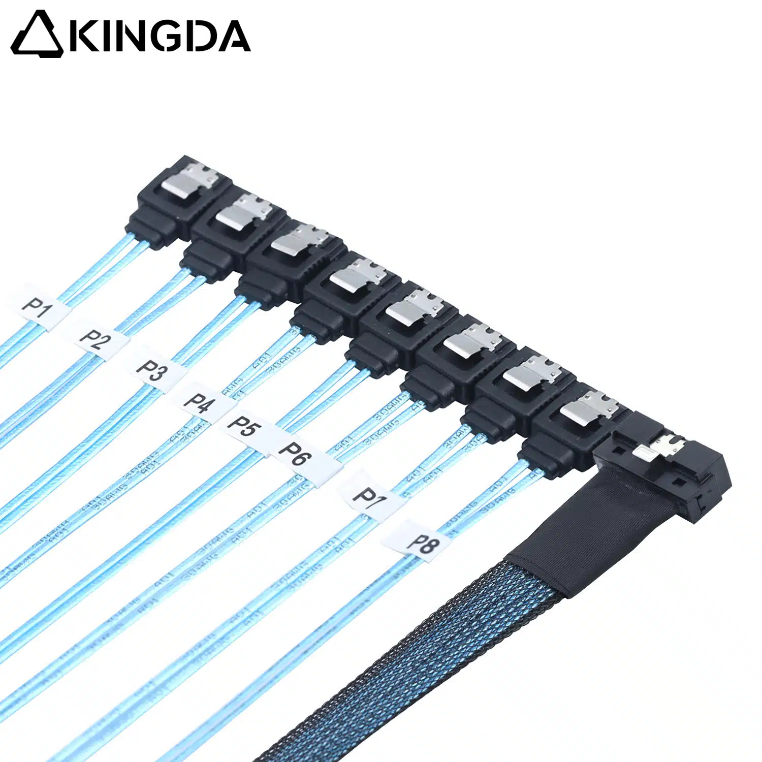 Low profile 8654 8I (74P) to 8 SATA 7P female