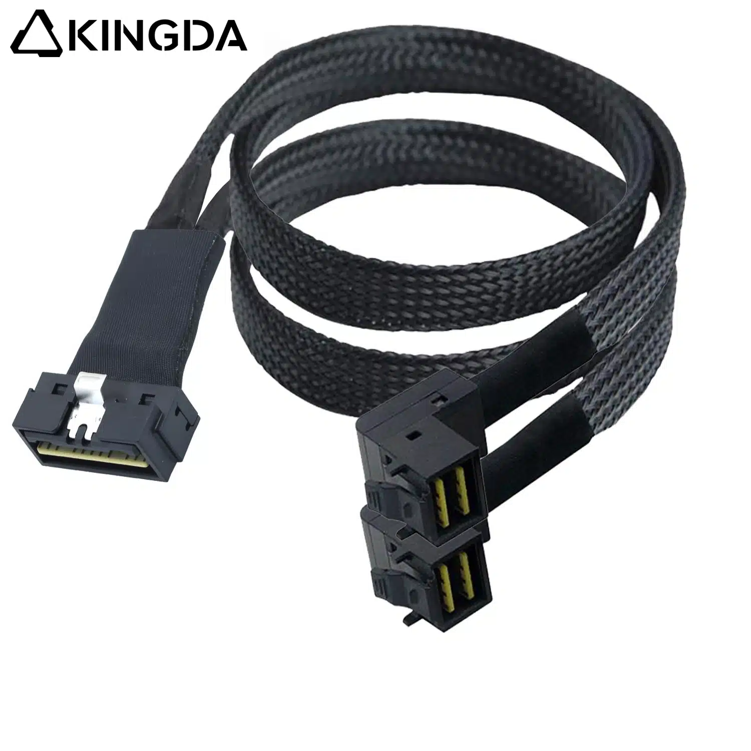 Low profile 8654 8I (74P) to dual 90-degree sff 8643