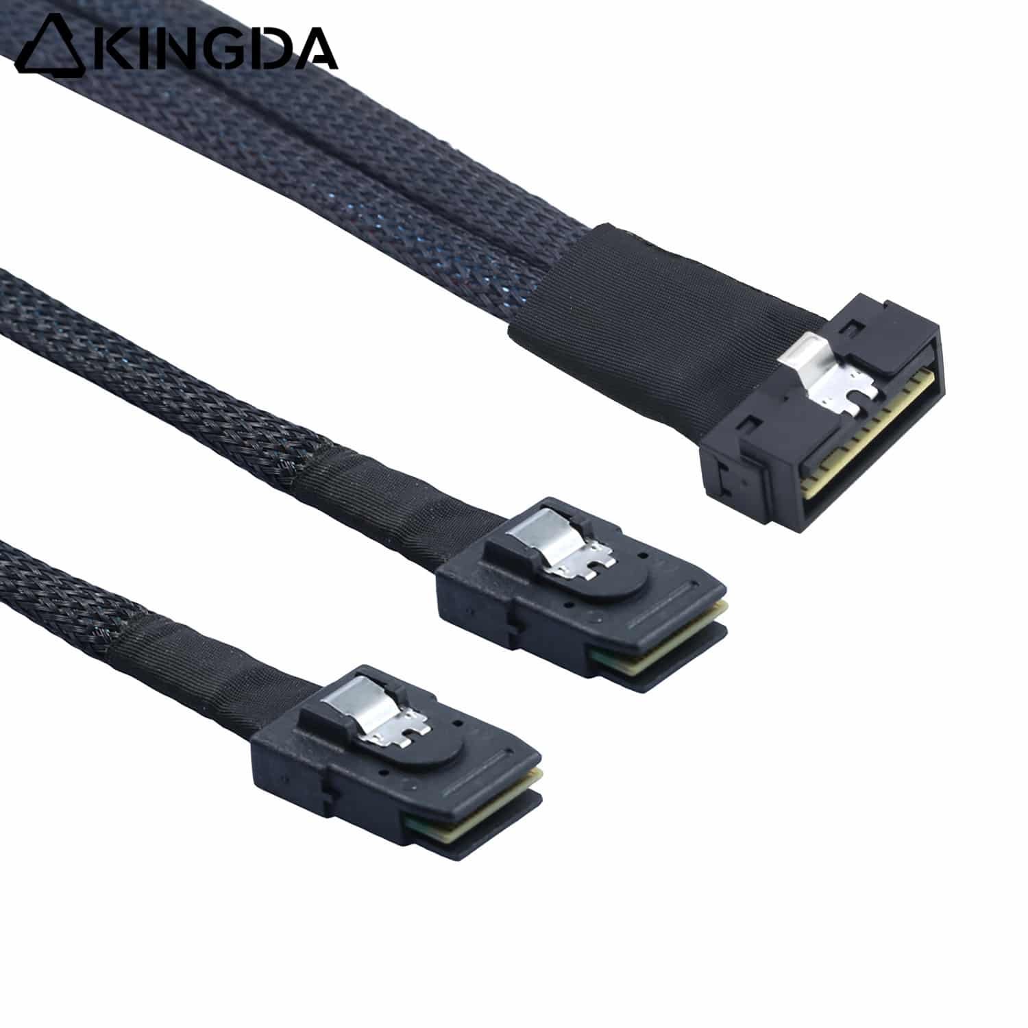 Low profile 8654 8I (74P) to dual straight sff 8087