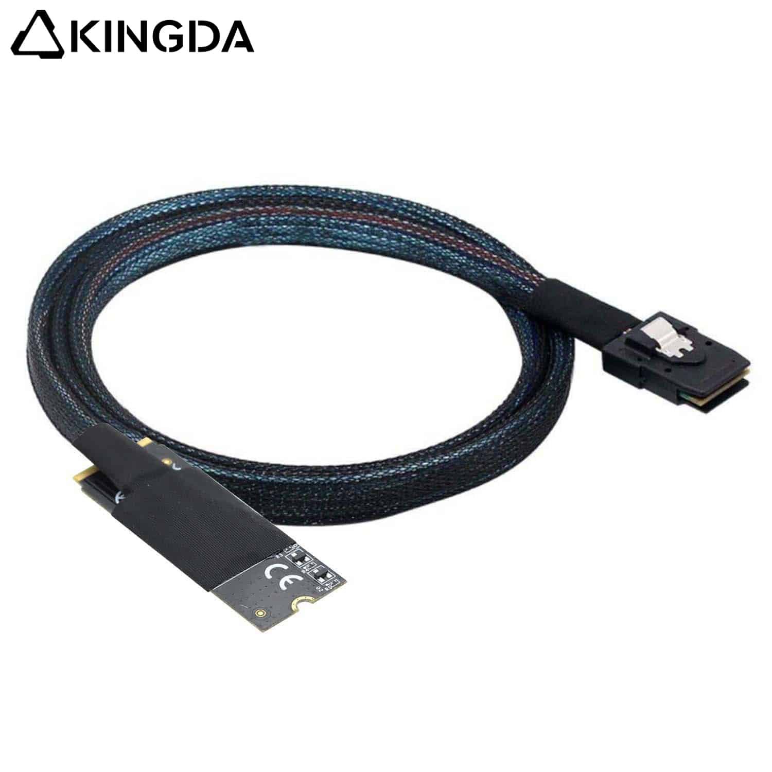 M.2 (M-Key NVMe 2260) SFF 8643 to SAS SFF-8087