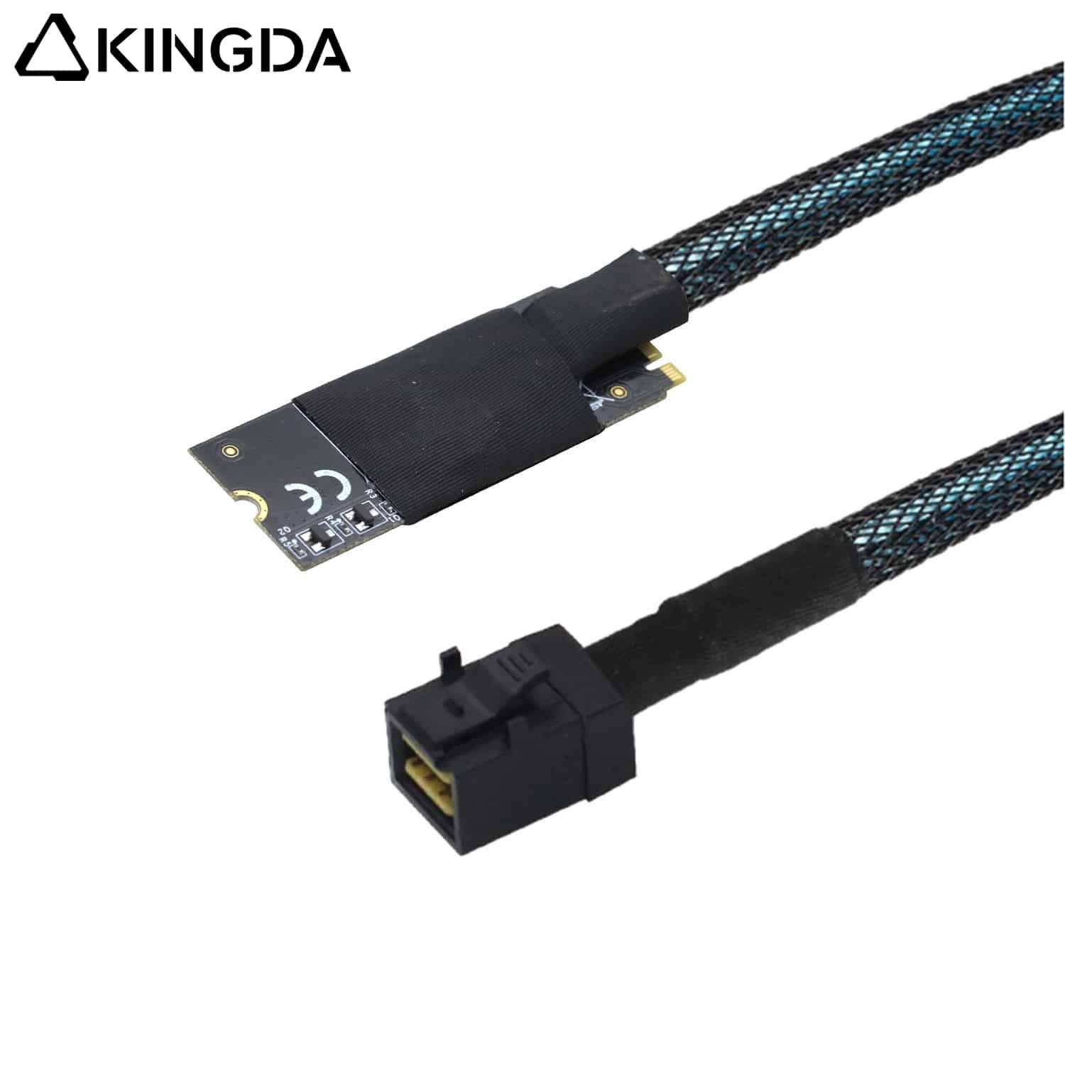 M.2 (M-Key NVMe 2260) to SAS SFF-8643 cable