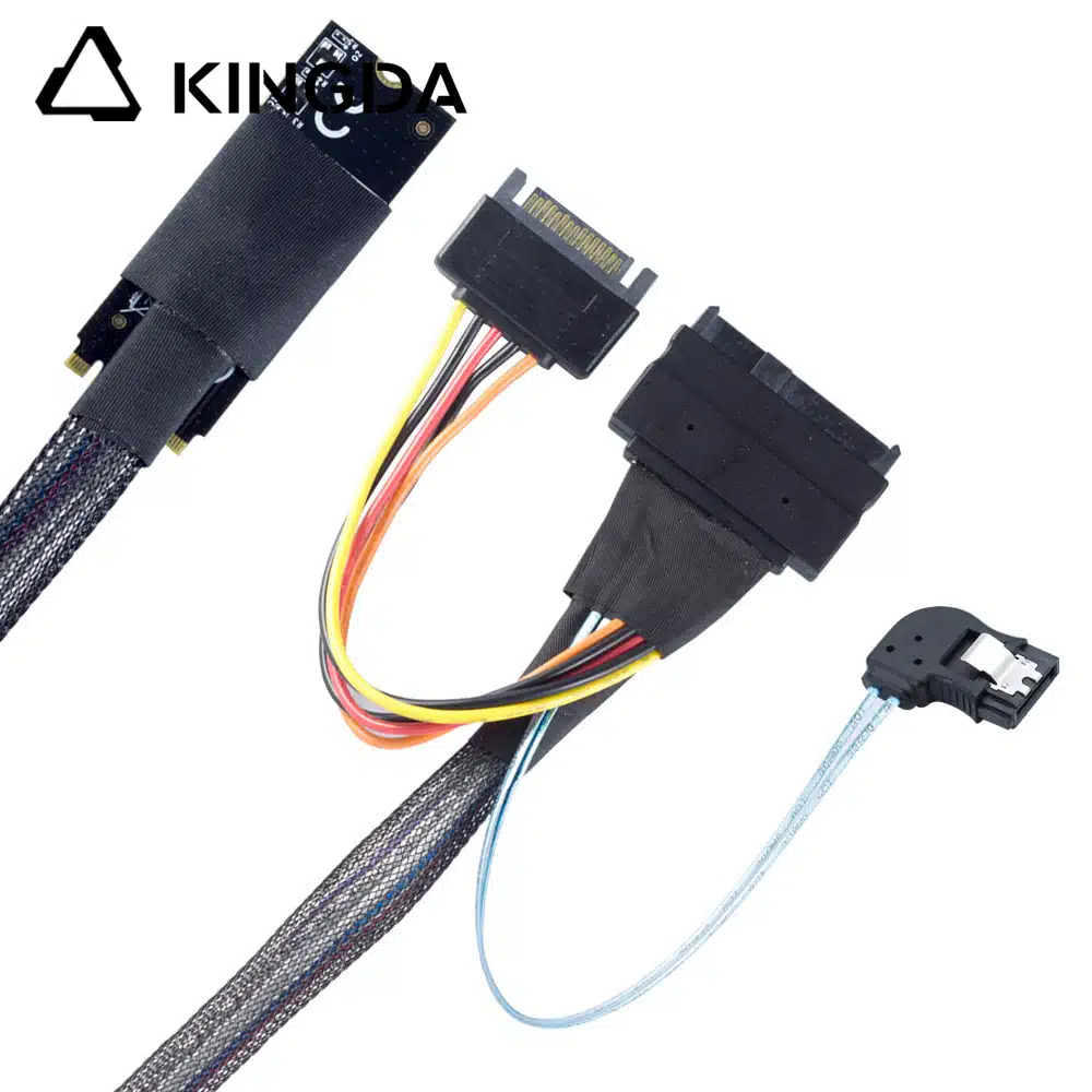 M.2 M-Key SFF-8643 to SATA 15P