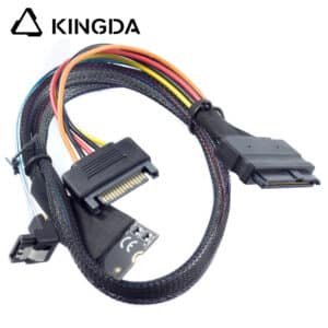 M.2 M-Key SFF-8643 to SATA 15P