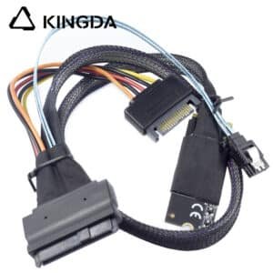 M.2 M-Key SFF-8643 to SATA 15P