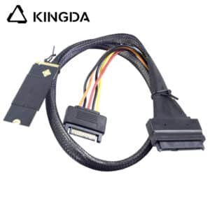 M.2 M-Key SFF-8643 to SATA 15P