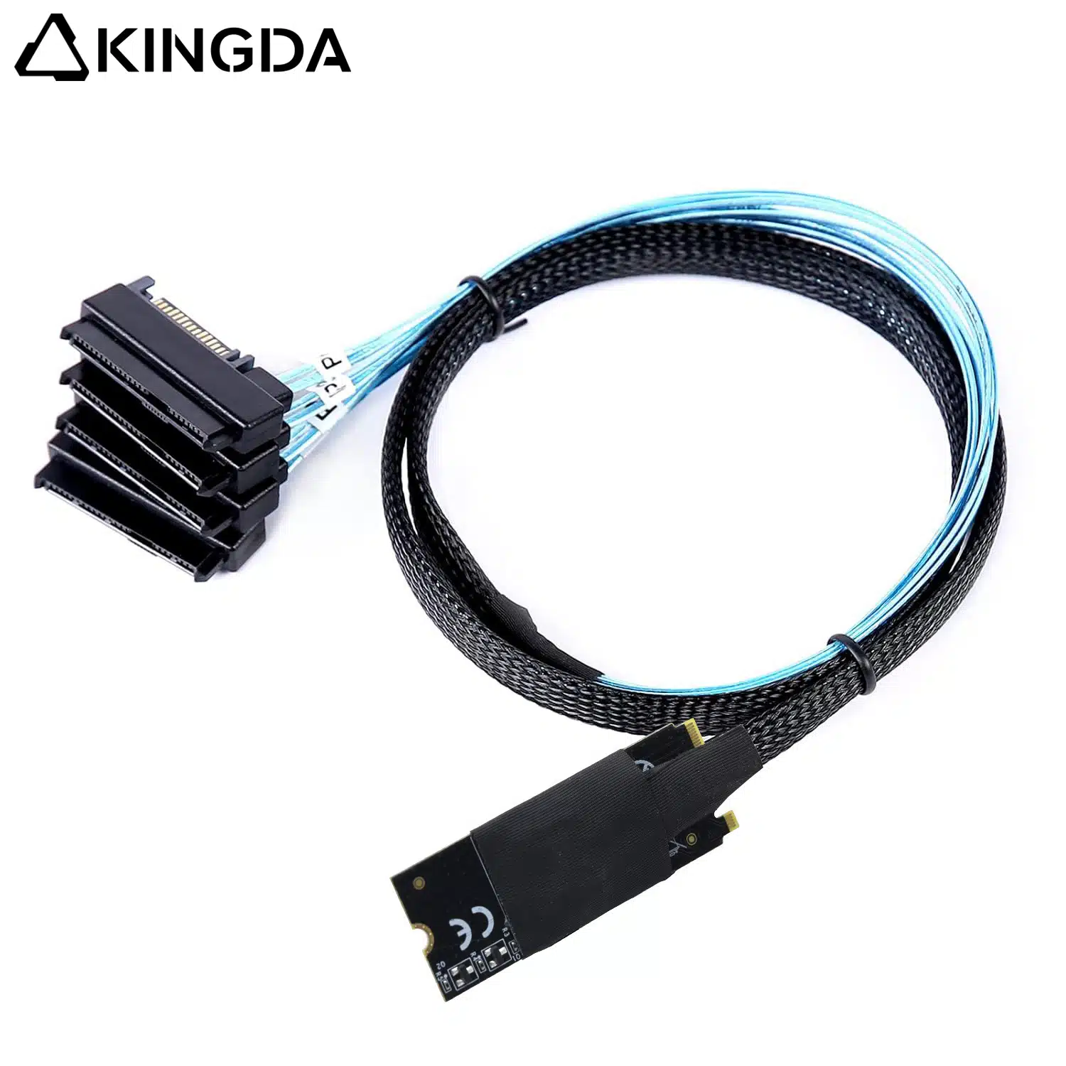 M.2 SFF-8643 to four SAS8482 2-in-1
