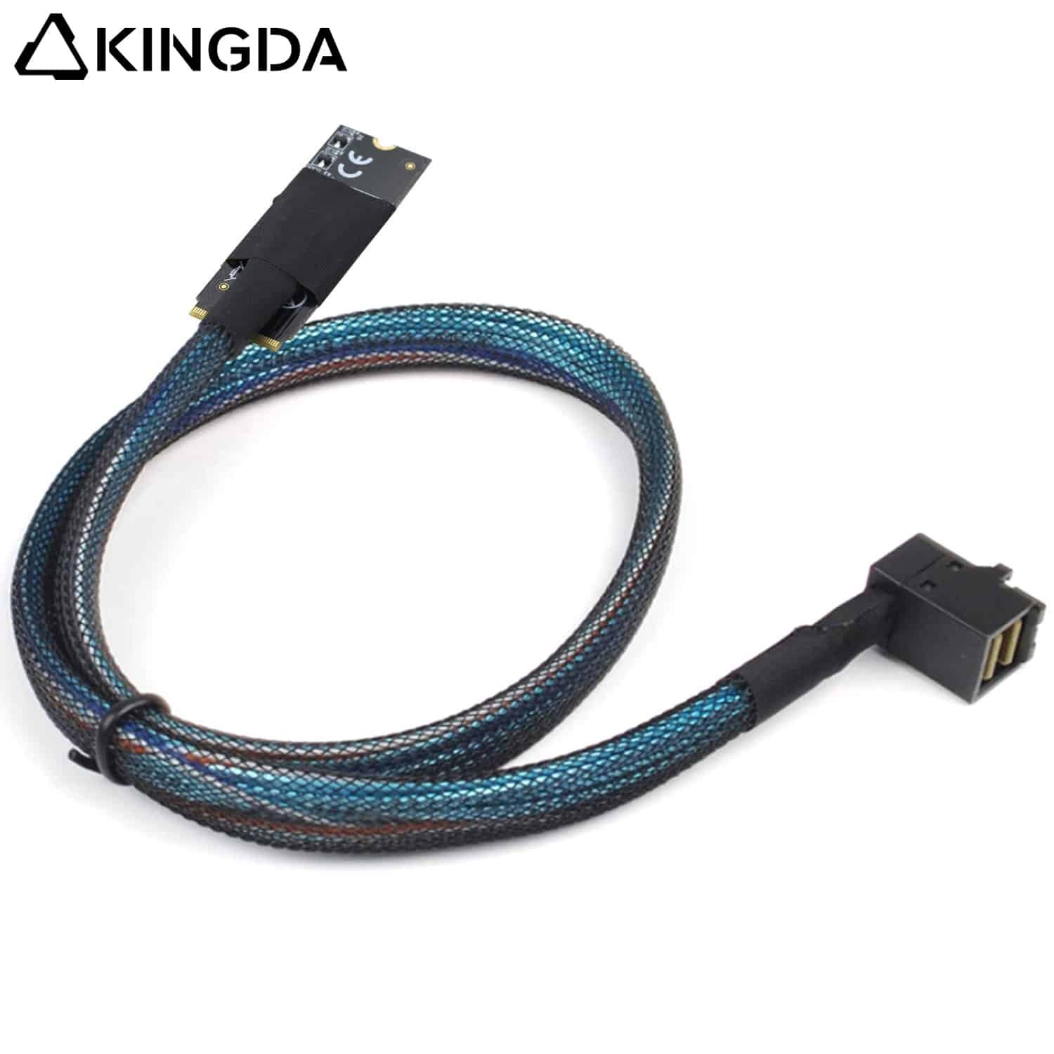 M.2(M-Key) SFF-8643 to right angle SAS SFF-8643
