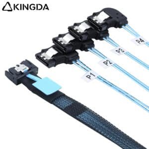 MCIO 8654 4i ro 4 left bend sata 7p cable