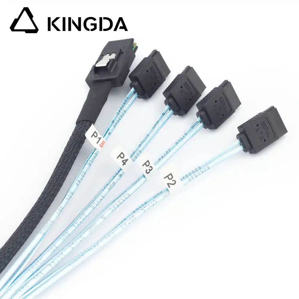 MINI SAS 8087 to 4X SATA without Spring Reversed Connector Server Internal High-speed Connection cable