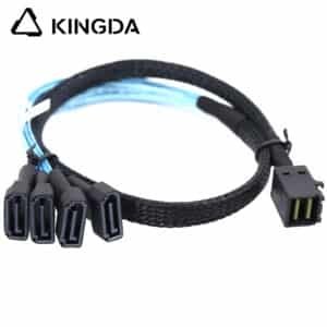 MINI SAS 8643 to 4X SATA 7P male cable
