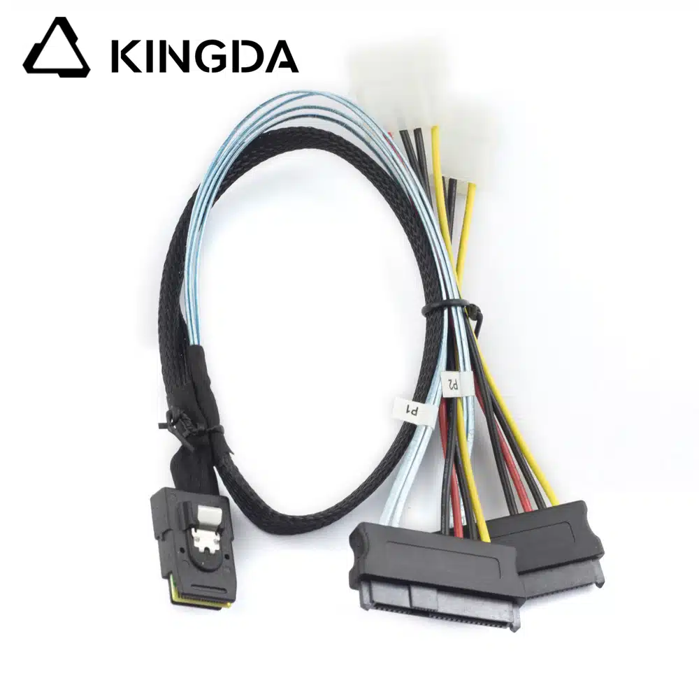 MINI SAS SFF-8087 TO 2X SFF-8482 with Power Servers In-computer High-Speed Connection Cable