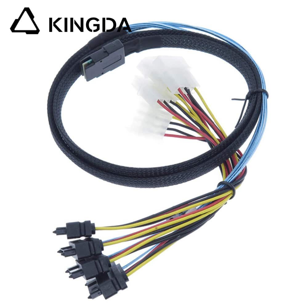 MINI SAS SFF-8087 TO 4X SFF-8482 with Power Servers In-computer High-Speed Connection Cable