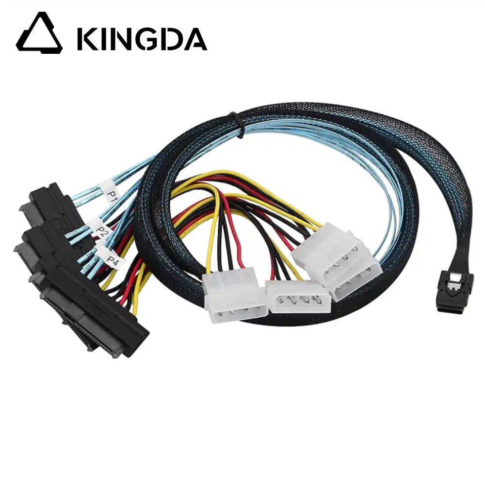 MINI SAS SFF-8087 TO 4X SFF-8482 with Power Servers In-computer High-Speed Connection Cable