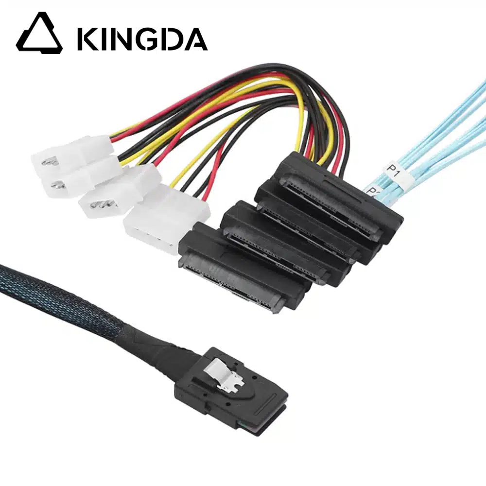 MINI SAS SFF-8087 TO 4X SFF-8482 with Power Servers In-computer High-Speed Connection Cable