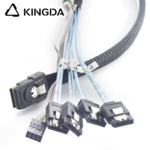 MINI SAS SFF 8087 to 4X SATA with Sideband SB In-Server High-Speed Connection Cable