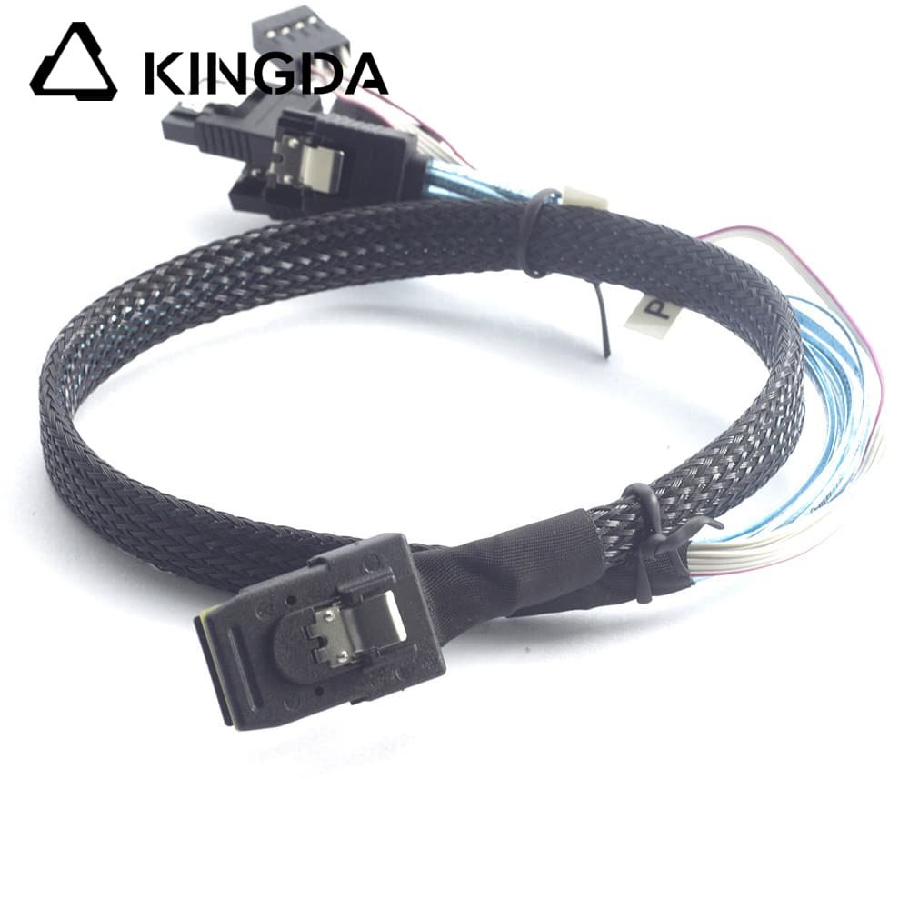 MINI SAS SFF 8087 to 4X SATA with Sideband SB In-Server High-Speed Connection Cable