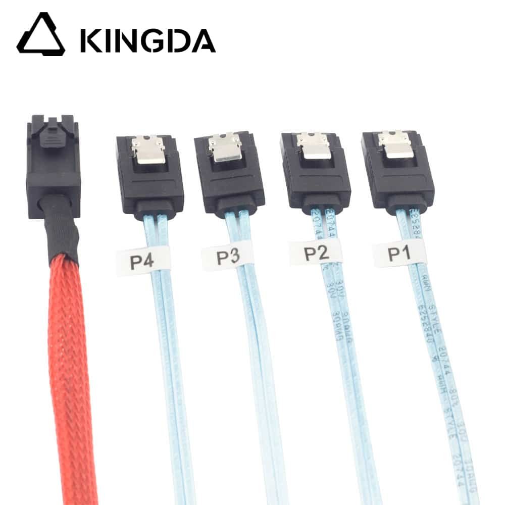 MINISAS 8643 CABLE to sata 7p female red cable