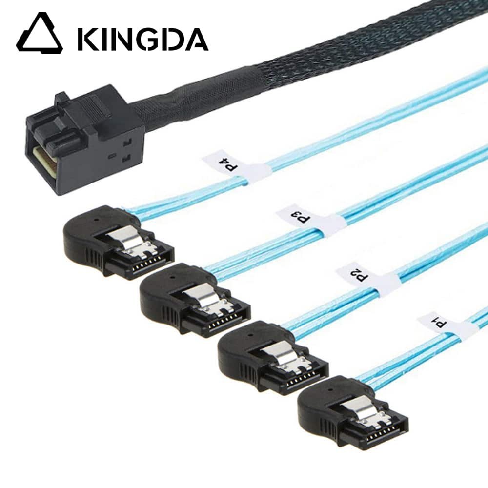 MINISAS HD sff 8643 to 4X left turn sata 7P