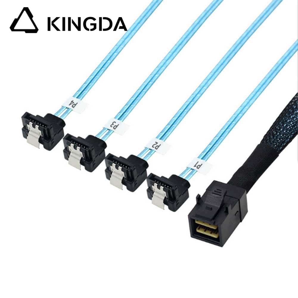 MINISAS HD sff 8643 to 4X right angle sata 7P