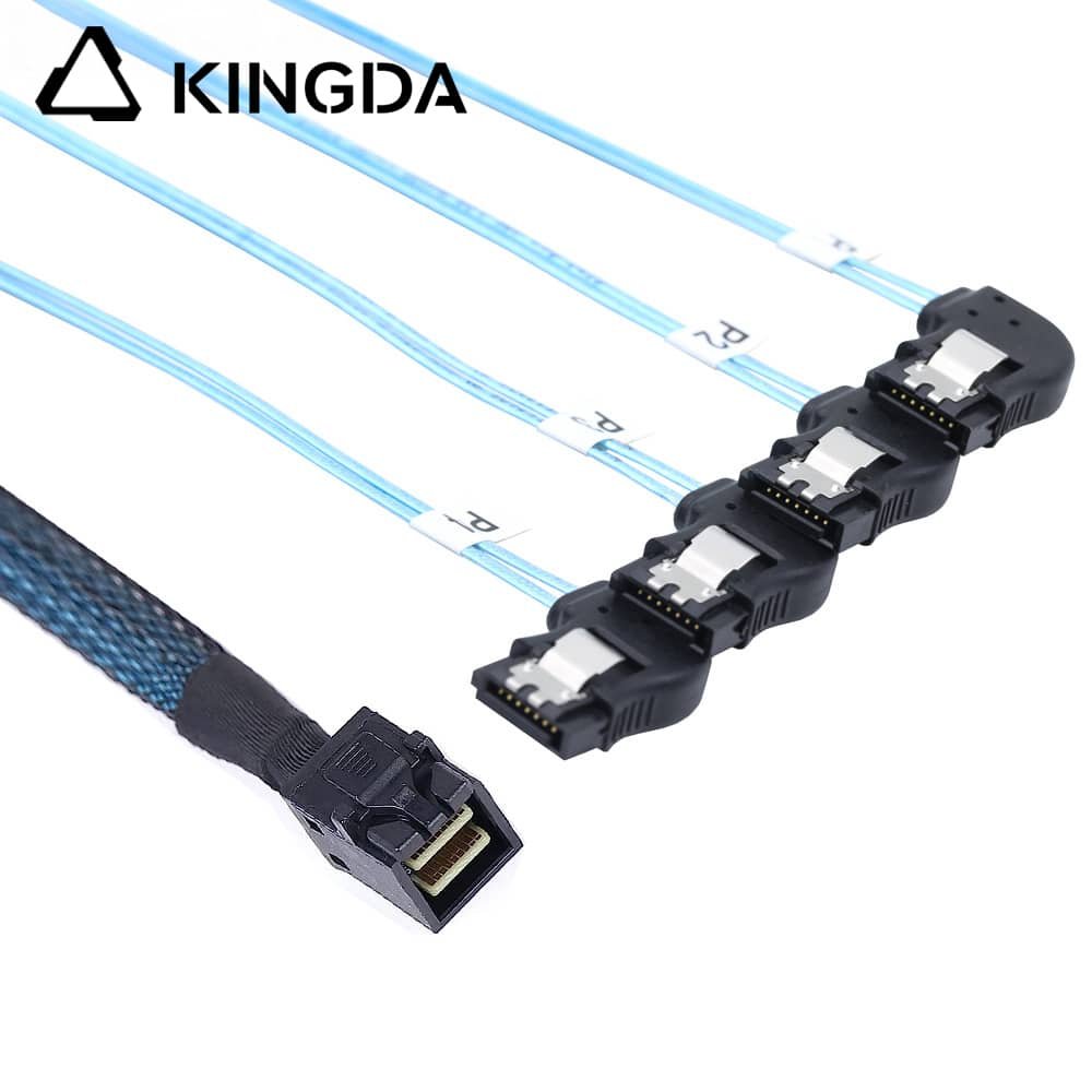 MINISAS HD sff 8643 to 4X right turn sata 7P