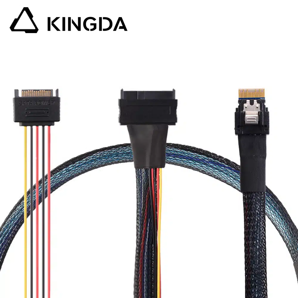 Mini SAS SFF 8654 4I 38P TO U.2 SFF 8639 WITH SATA 15P