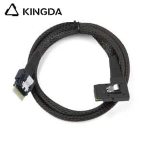 Mini SAS SFF 8654 4I 38P male to right bend SFF 8087